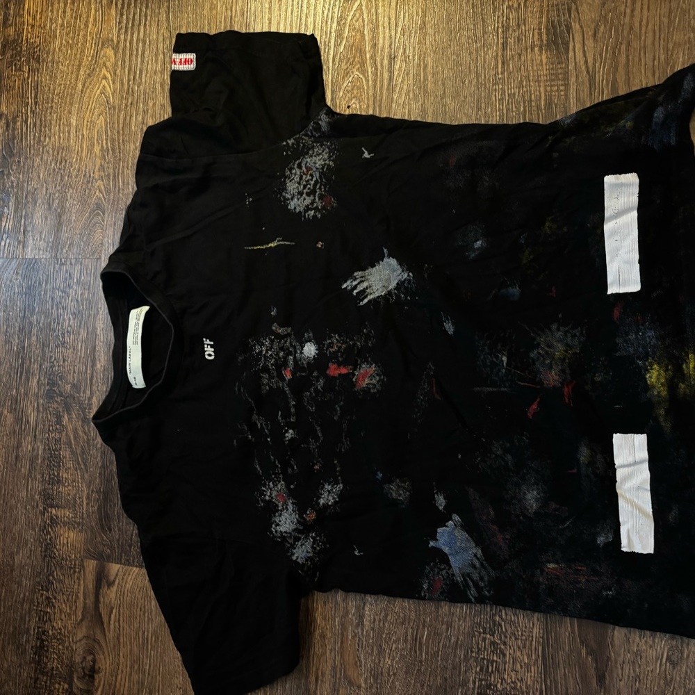 Off-White Multicolor Artistic Men's Tee